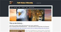 Desktop Screenshot of faithvictoryfellowship.com